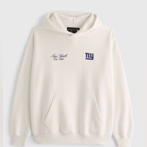 Abercrombie & Fitch Cream Hoodie NY GIANTS